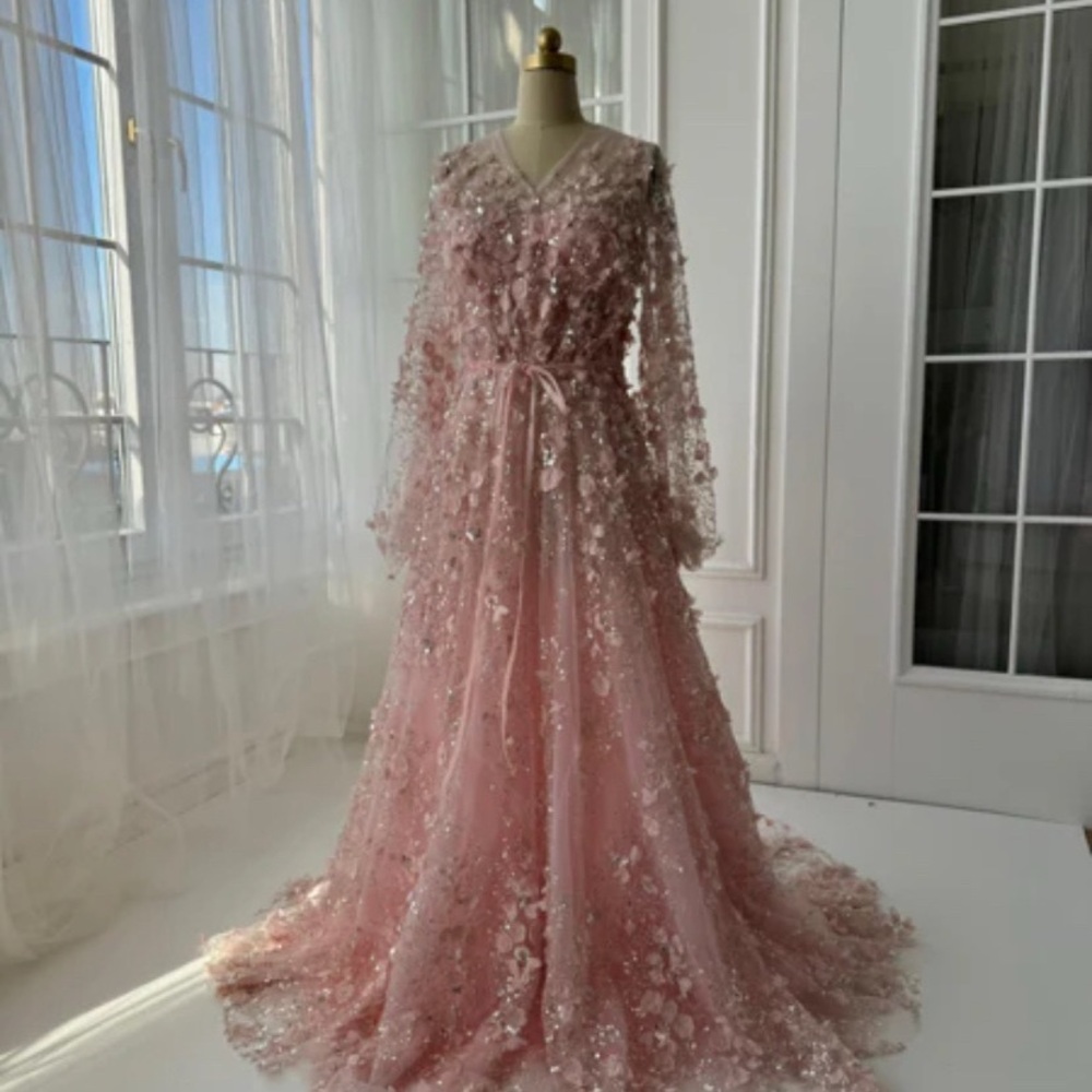 Teuta Matoshi Pink Floral Dress